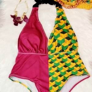 Style Box NWOT one piece halter swimsuit vacation style box